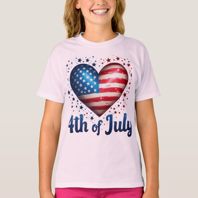 Red, White & Bold: Patriotic Print Collection T-Shirt (Front)