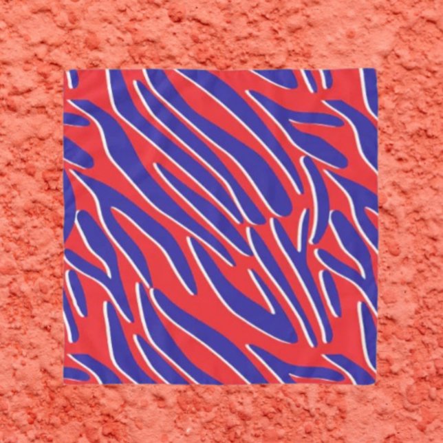 Red, White & Bold | Tiger Stripe Chiffon Scarf (Creator Uploaded)