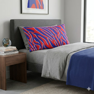 Red, White & Bold Tiger Stripe Pillowcase