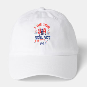 Red White & Booze Funny 4th of July T-Shirt USA Hat