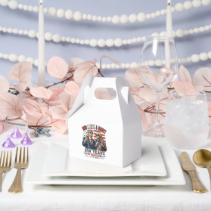 Red White Boozy Trump George Washington 250 Favor Boxes