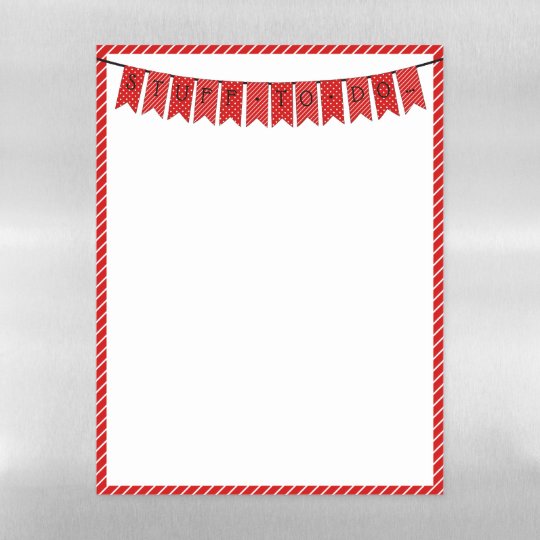 Red White Bunting Flags To Do List Any Letters Magnetic Dry