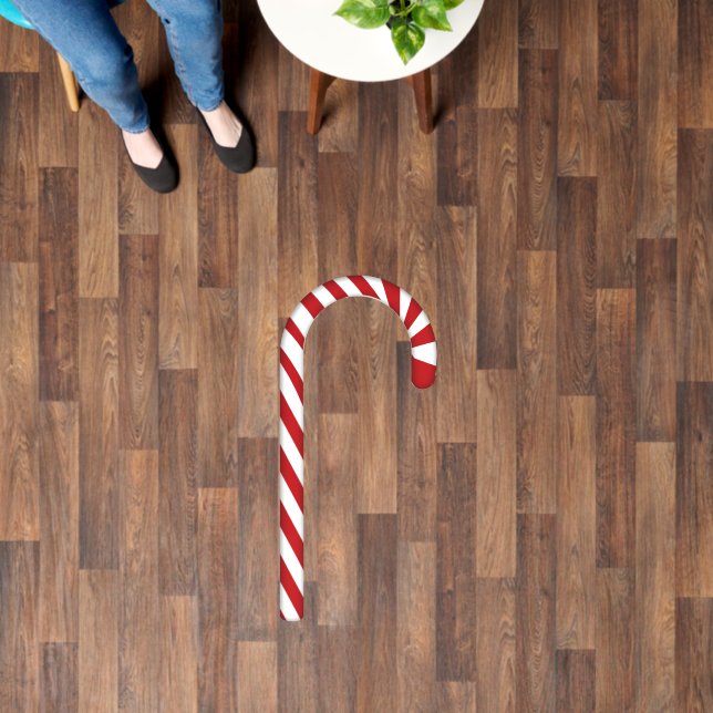 Red & White Candy Cane 24" x 36" Floor Decals (Floor)