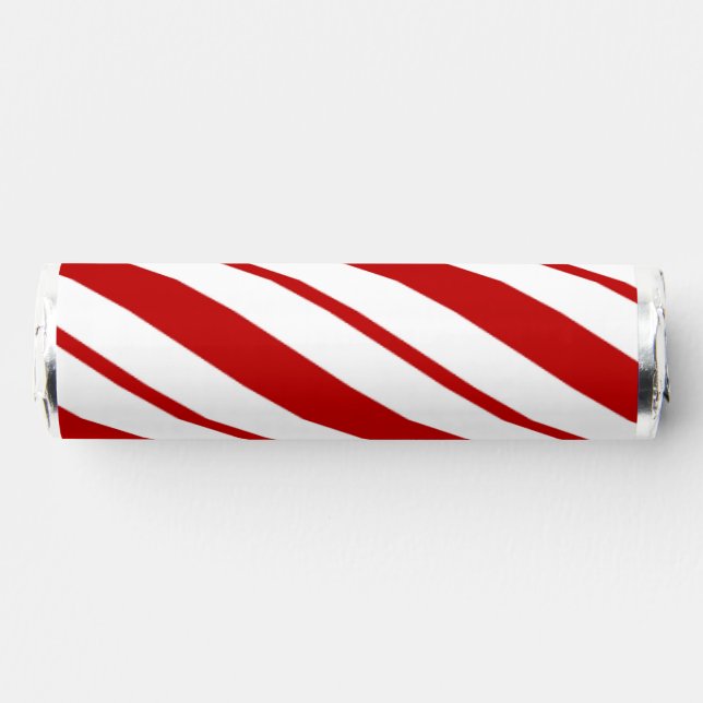  Red & White Candy Cane Stripes Christmas Breath Savers® Mints (Front)