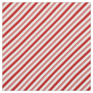Red & White Candy Cane Stripes (small scale) Fabric