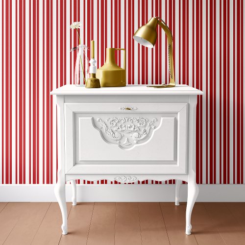 Red  White Candy Stripe Wallpaper