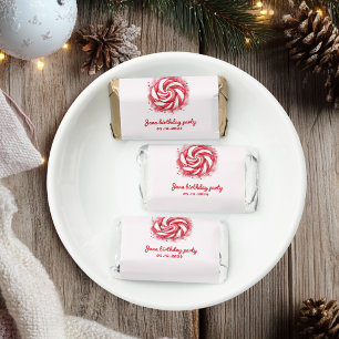 Red & White Candy Winter Birthday Hershey's Miniatures