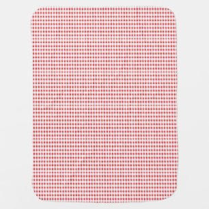 Red & White Checkered Baby Blanket