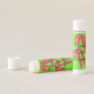 Red White Christmas Candy Canes Lip Balm