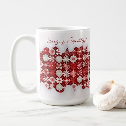 Red White Christmas Candy Pattern13 ID1009 Coffee Mug