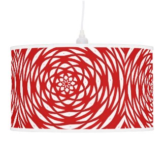 Red White Christmas Modern Circle Design Pattern