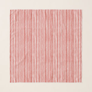 Red White Christmas Stripes Scarf