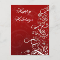Red White Christmas Tree Corporal Holiday Card