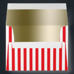 Red & White Circus Stripes Invitation Envelope<br><div class="desc">Red & White Circus Stripes Invitation Envelope</div>