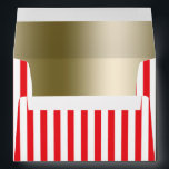 Red & White Circus Stripes Invitation Envelope<br><div class="desc">Red & White Circus Stripes Invitation Envelope</div>