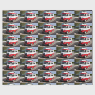 Red White Citroen Type HY Van Wrapping Paper