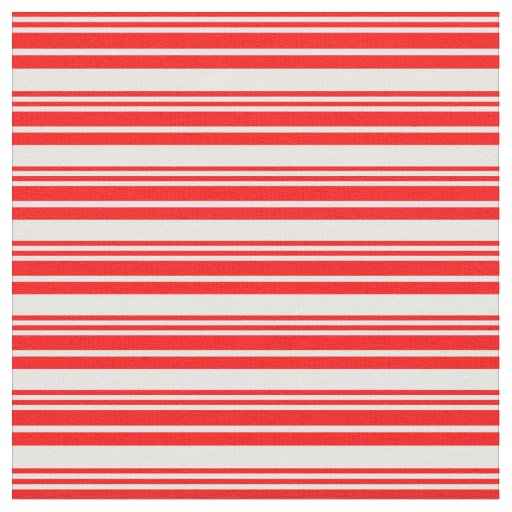 Red & White Colored Pattern of Stripes Fabric