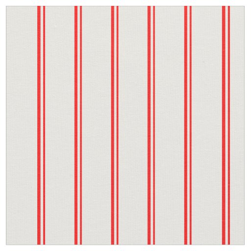 Red & White Colored Stripes Fabric