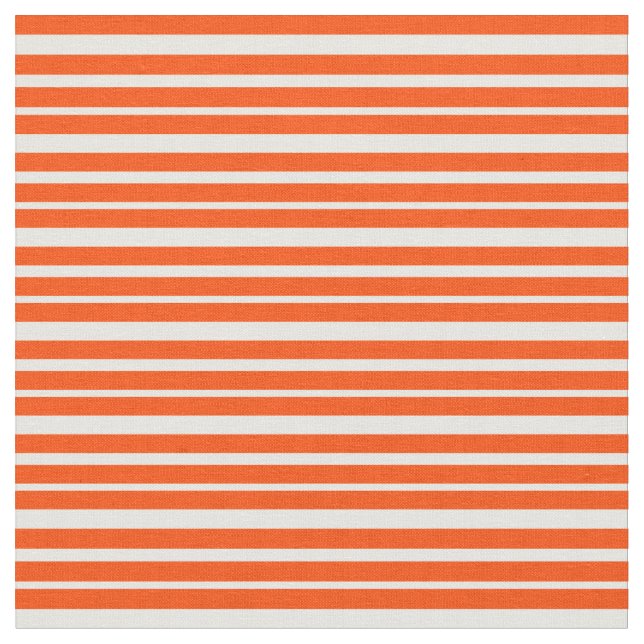 Red & White Colored Stripes/Lines Pattern Fabric (Close Up)