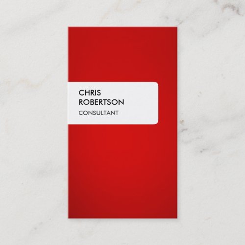 Red White Colorful Creative Charming Business Card