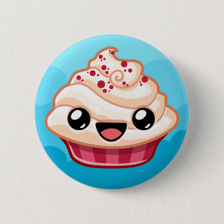 Red/White Cupcake - Happy Jump Button