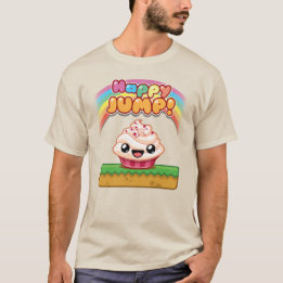 Red/White Cupcake - Happy Jump T-Shirt