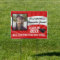Red/White Custom Photo Graduation Yard Sign