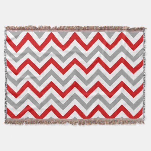 Beautiful Grey Chevron Throw Blankets