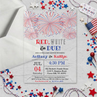 Red, White & Due! 4th Of July Baby Shower