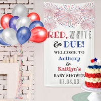 Red, White & Due! 4th Of July Baby Shower