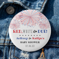 Red, White & Due! 4th Of July Baby Shower