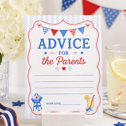 Red White & Due Advice Cards