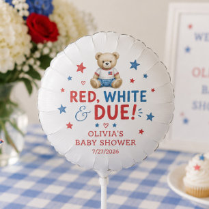 Red White & Due Air Filled Balloon