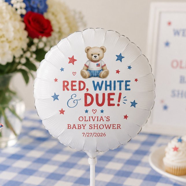 Red White & Due Air Filled Balloon (Creator Uploaded)