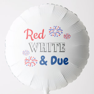 Red White & Due Balloon