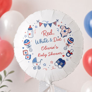 Red White Due Balloon