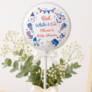Red White Due Balloon