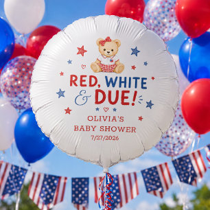 Red White Due Balloon