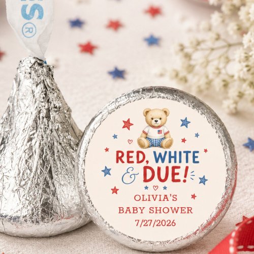Red White & Due Chocolate Kiss Favors