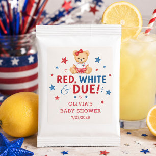 Red White Due Drink Mix Favor