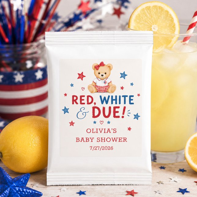 Red White Due Drink Mix Favor (Creator Uploaded)