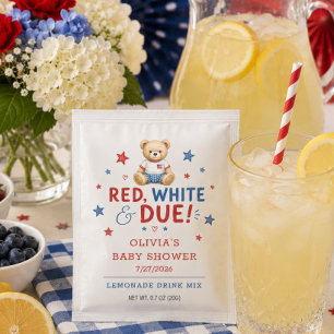 Red White & Due Drink Mix Favor