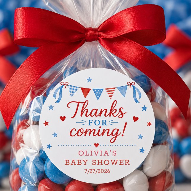 Red White & Due Favor Stickers (Creator Uploaded)