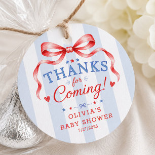 Red White & Due Favor Tag
