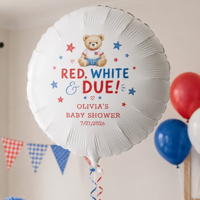 Red White & Due Helium Balloon (Creator Uploaded)