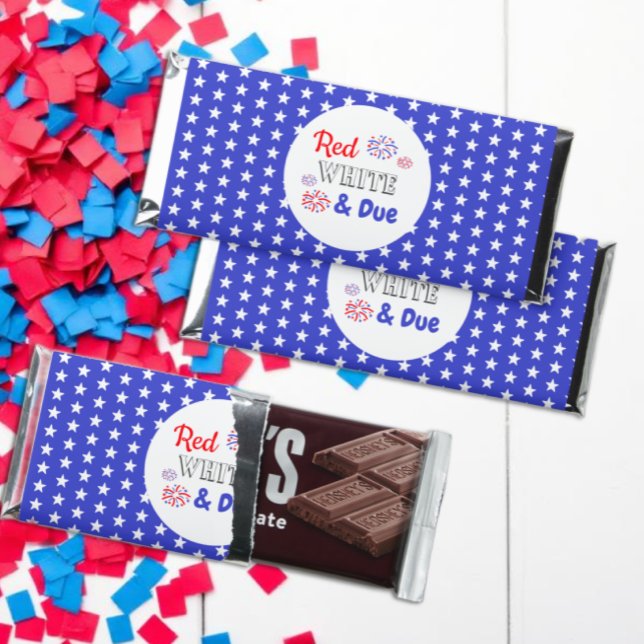 Red White & Due Hershey Bar Favors (Creator Uploaded)
