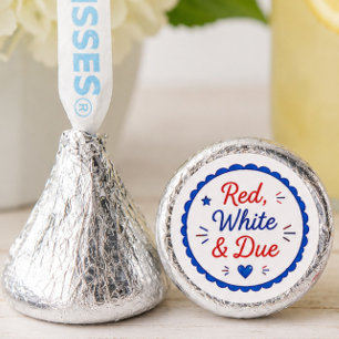 Red White & Due Hershey's Kisses Favors