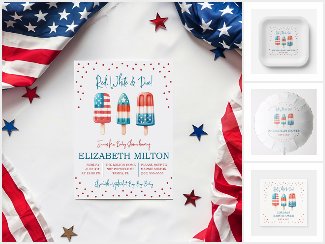 Red, White & Due! Patriotic Popsicle Baby Shower