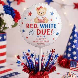 Red White Due small Balloon