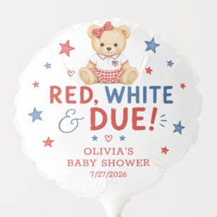 Red White Due small Balloon